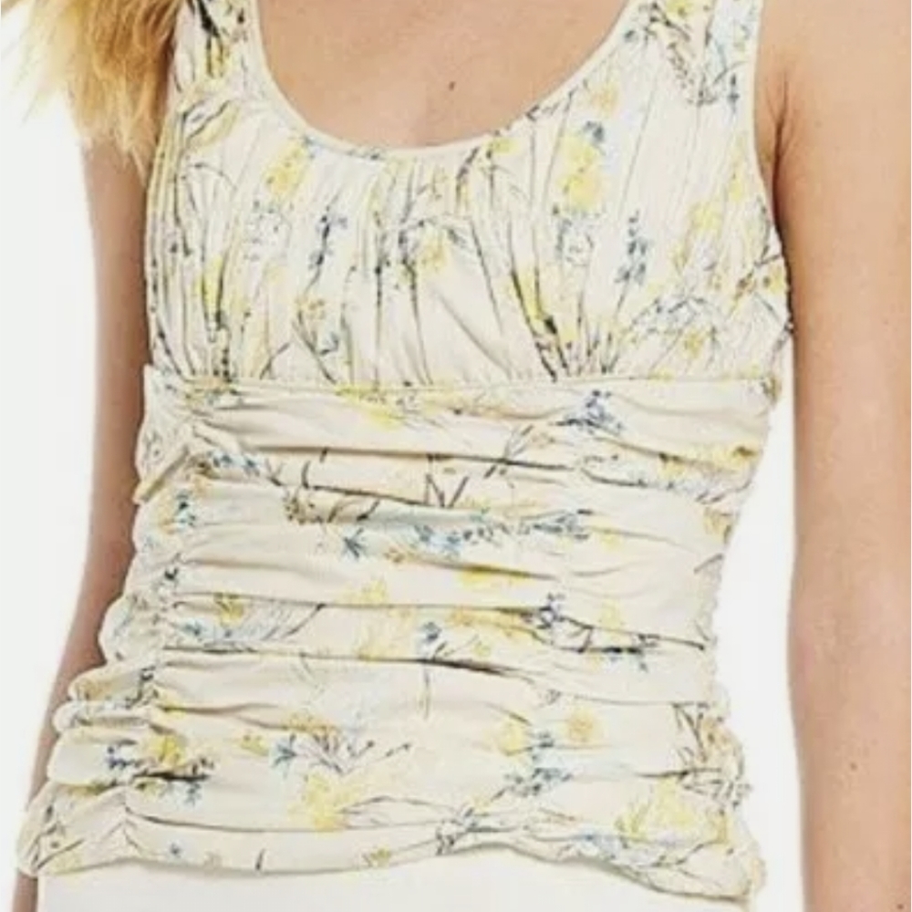 🌹 NWT Antonio Melani Clementine Ruched Top
